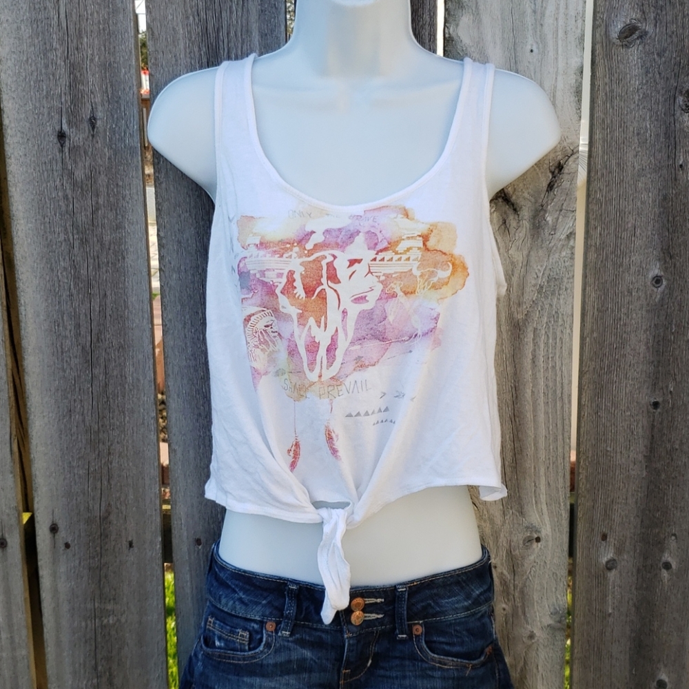 Western Crop Tank "Only The Brave Shall Prevail"